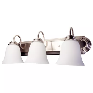 TBVT4BN27K TCP 30" LED Tulip Bath Vanity 4 lamps - 10W 1100L Brushed Nickel 2700K